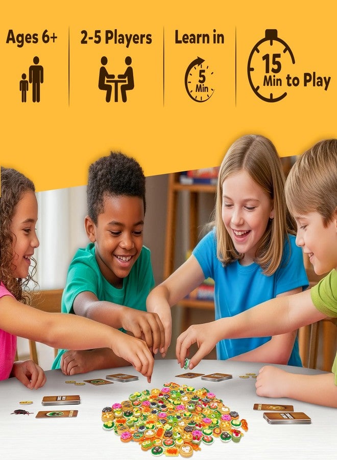 Gouda Games لعبة "اختفت في ثوانٍ" - لعبة طعام مصغرة سريعة الإيقاع للأطفال والمراهقين والبالغين، لعبة لوحية عائلية وحفلات سريعة البديهة، تحدي مضحك لالتقاط الطعام، متعة قابلة لإعادة اللعب، هدية للأعمار من 6 إلى 8 سنوات فما فوق، من 2 إلى 5 لاعبين - Image 5
